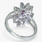 Bague 53 Bague en or 14K sertie de diamants et rubis 58 Facettes AG05