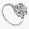 Bague Bague en or 14 carats avec diamant 0,18 ct et rubis 0,06 ct 58 Facettes AN86