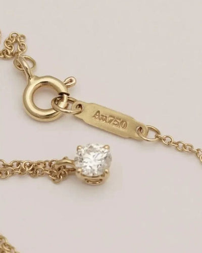 Collier Tiffany & Co. - Collier solitaire en or rose 18 carats et diamant 58 Facettes