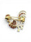 Broche Broche coq en or jaune et blanc 18 carats, diamants, rubis et saphirs 58 Facettes