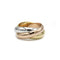 Bague 50 Cartier Trinity - Bague en or jaune, blanc et rose 18k 58 Facettes