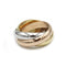 Bague 50 Cartier Trinity - Bague en or jaune, blanc et rose 18k 58 Facettes