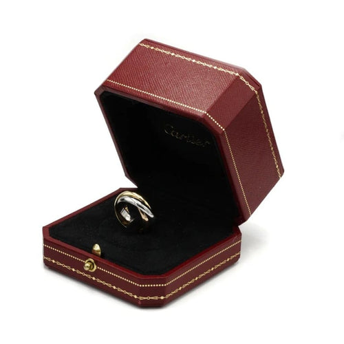 Bague 50 Cartier Trinity - Bague en or jaune, blanc et rose 18k 58 Facettes