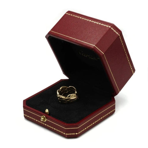 Bague 52 Cartier - Bague bandeau signature en or jaune 18k 58 Facettes