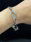 Bracelet Bracelet Art nouveau en platine, diamants taille ancienne et saphirs 58 Facettes