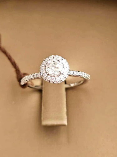 Bague 56 Hulchi Belluni - Bague eternity en or blanc et diamants 58 Facettes 96164-WW