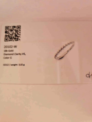 Bague 53 Hulchi Belluni Trésor - Bague en or blanc 18 ct 58 Facettes 20102-W