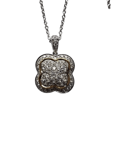 Pendentif Hulchi Belluni - Pendentif en or jaune et blanc avec diamants 58 Facettes 55203-YWW