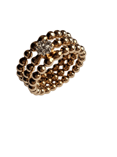 Bague 54 Hulchi Belluni Trésor - Bague en or rose 18 carats et diamants 58 Facettes 59193a-RW