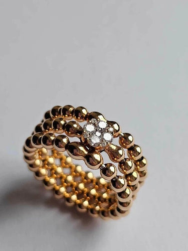 Bague 54 Hulchi Belluni Trésor - Bague en or rose 18 carats et diamants 58 Facettes 59193a-RW
