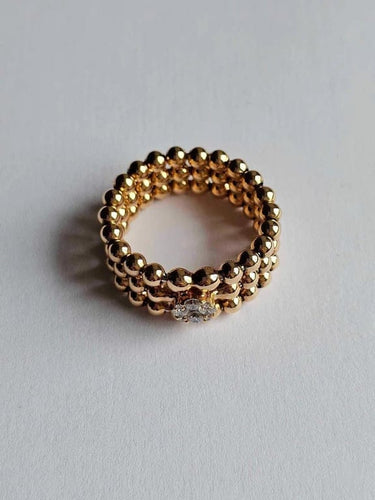 Bague 54 Hulchi Belluni Trésor - Bague en or rose 18 carats et diamants 58 Facettes 59193a-RW