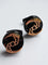 Boutons de manchette Encelade 1789 - Boutons de manchette Rotor en PVD noir et or rose 5N 58 Facettes 418655