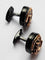 Boutons de manchette Encelade 1789 - Boutons de manchette Rotor en PVD noir et or rose 5N 58 Facettes 418655