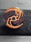 Boutons de manchette Encelade 1789 - Boutons de manchette Rotor en PVD noir et or rose 5N 58 Facettes 418655