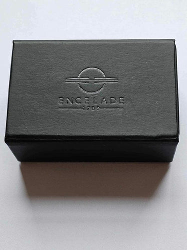 Boutons de manchette Encelade 1789 - Boutons de manchette Rotor en PVD noir et or rose 5N 58 Facettes 418655