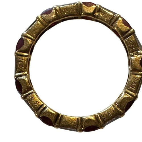 Bague 49 Mauboussin - Alliance en or jaune 18k, rubis et diamants 58 Facettes