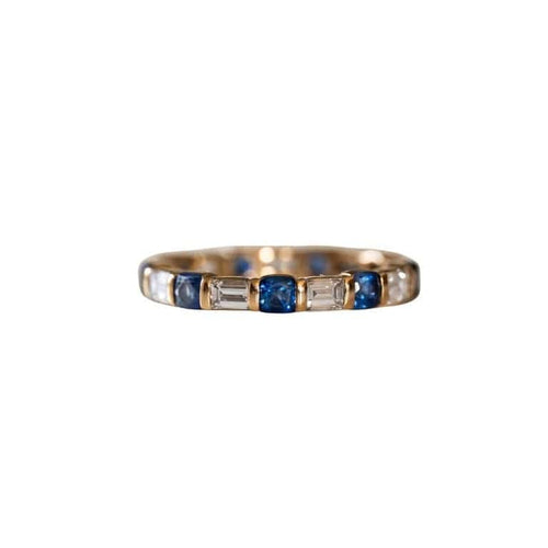 Bague 49 Mauboussin - Alliance en or jaune 18k, saphirs et diamants 58 Facettes