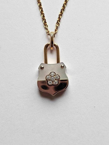 Collier Hulchi Belluni Toi & Moi - Collier en or rose 18 ct avec diamants et perle 58 Facettes 61206-RWP