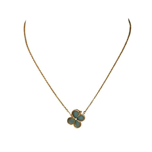 Collier Van Cleef & Arpels - Collier trèfle en or jaune 18k et diamant 58 Facettes