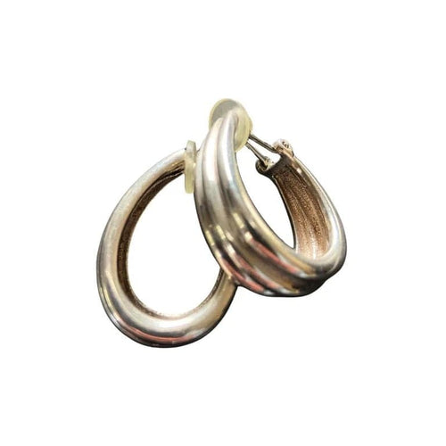 Boucles d'oreilles Hermès - Clips d’oreilles en argent, poinçon de maître Lucien Vachey 58 Facettes