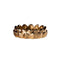 Bague 53 Fred Une île d’or - Bague 2 rangs en or jaune 18 ct 58 Facettes