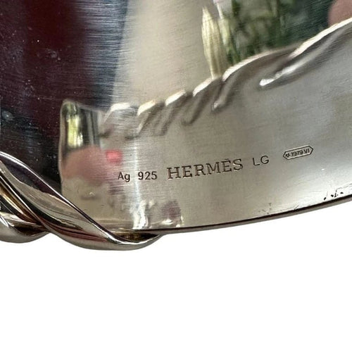 Bracelet Hermès - Bracelet manchette en argent 58 Facettes