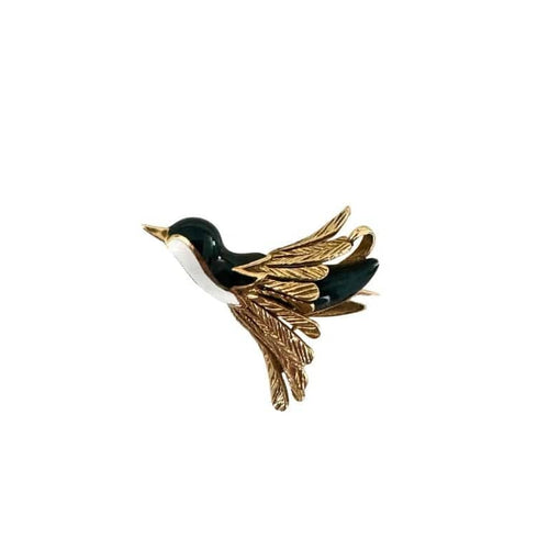 Broche Mauboussin - Broche oiseau en or jaune et émail 58 Facettes