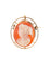 Broche Broche camée en agate en or jaune 18 ct 58 Facettes