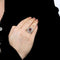 Bague 54 Bague en or blanc 18K avec rubellite et diamants 58 Facettes