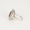 Bague 54 Bague en or blanc 18K avec rubellite et diamants 58 Facettes