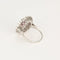 Bague 54 Bague en or blanc 18K avec rubellite et diamants 58 Facettes