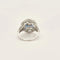 Bague 53 Bague style Art déco en or blanc 18 carats, diamant et saphirs 58 Facettes