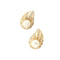 Boucles d'oreilles Repossi - Boucles d’oreilles clips en or jaune et blanc avec diamants et perle 58 Facettes
