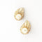 Boucles d'oreilles Repossi - Boucles d’oreilles clips en or jaune et blanc avec diamants et perle 58 Facettes