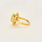 Bague 54 Bague en or jaune 18 carats à opale et diamants 58 Facettes