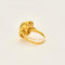 Bague 54 Bague en or jaune 18 carats à opale et diamants 58 Facettes
