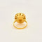 Bague 54 Bague en or jaune 18 carats à opale et diamants 58 Facettes