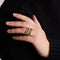 Bague 51 Lalaounis - Bague deux anneaux en or jaune 750, saphirs et diamants 58 Facettes