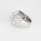 Bague 55 Bague dôme pavée de diamants en or blanc 18K 58 Facettes