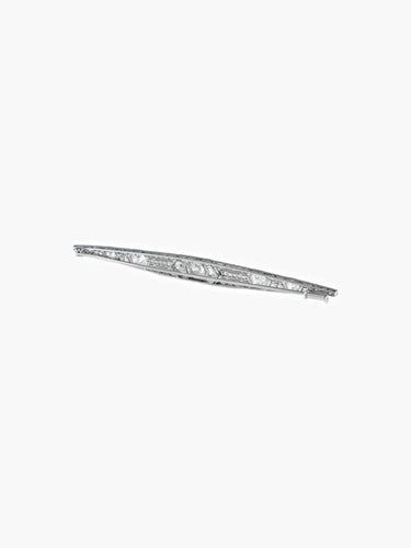 Broche Mauboussin - Broche Art déco en or blanc et diamants 58 Facettes