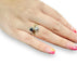 Bague 56 Bague Toi et Moi en or jaune 18K avec saphir et diamant 58 Facettes 420008