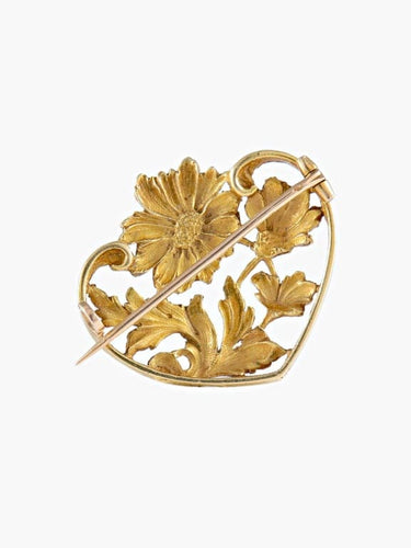 Broche Flora - Broche en or jaune 750/1000 58 Facettes