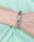 Montre Montre - Bracelet en platine et or 750 serti de diamants 58 Facettes