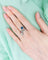 Bague 52 ASTRA - Bague Toi & Moi en or blanc, saphir et diamant 58 Facettes