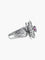 Bague 55 Flora - Bague florale en or blanc 750, saphir rose et diamants 58 Facettes