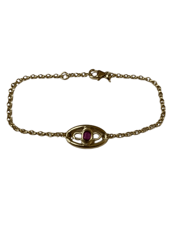 Bracelet ASTRAE - Bracelet upcyclé avec rubis 58 Facettes