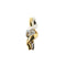 Pendentif Pendentif en or jaune et or blanc 18 carats avec diamant 58 Facettes