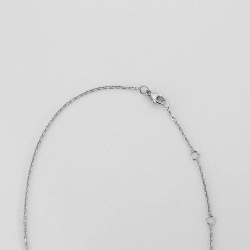 Collier Collier pendentif en or gris 18K avec diamant taille brillant 58 Facettes LF18