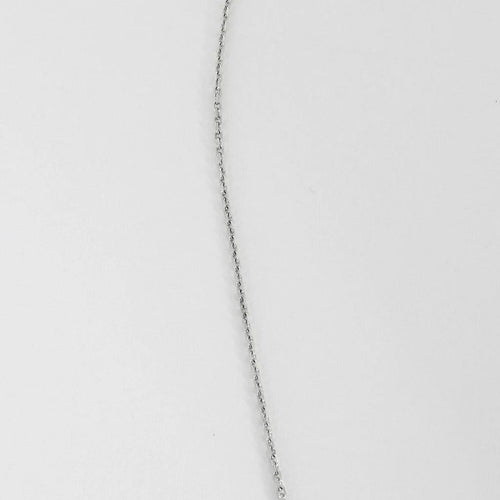 Collier Collier pendentif en or gris 18K avec diamant taille brillant 58 Facettes LF18