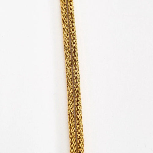 Collier Chaîne giletière - Double chaîne en or jaune 18K, diamants et grenats 58 Facettes LF22